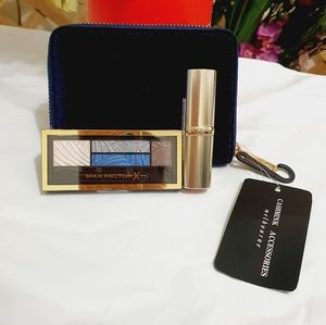 Set | MAX FACTOR Smokey Eye Kit + L'OREAL Lipstick + Wallet | All NEW